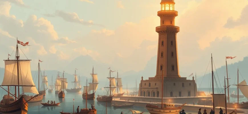 Historische Filme über antike Häfen