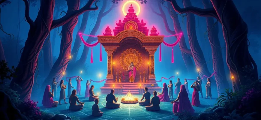 Mystische Filme über indische Zeremonien