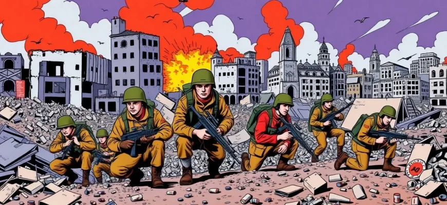 Kriegsfilme über das Räumen von Städten