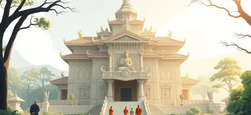 Historische Filme über buddhistische Tempel