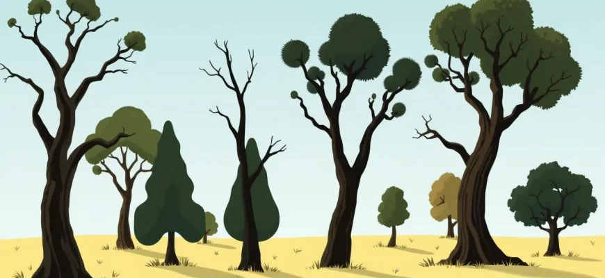 Western-Filme, die Bäume feiern