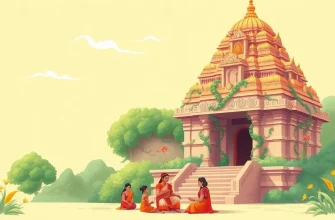 Historische Filme über die alten Tempel Indiens