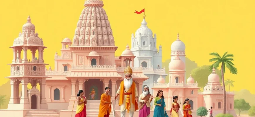 Historische Filme über hinduistische Architektur