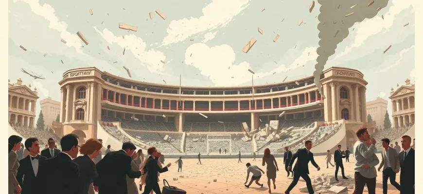 Filme über das Einstürzen von Sportstätten