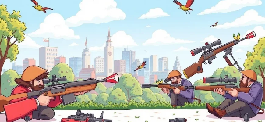 Komödien über Scharfschützen und ihre Gewehre