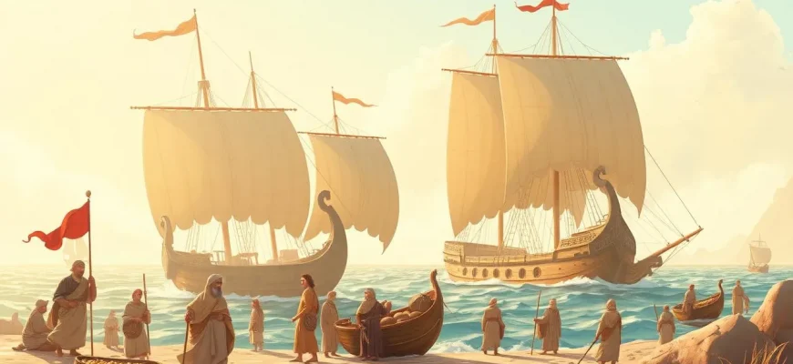 Historische Filme über phönizische Handelsrouten