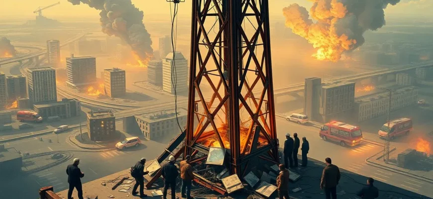 Filme über die Evakuierung von Fernsehtürmen