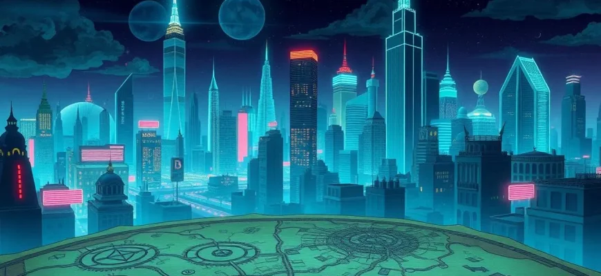 Mystische Filme über alte Stadtpläne