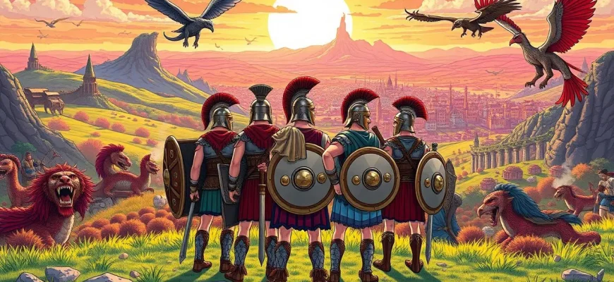 Spartanische Fantasiefilm-Kollektion