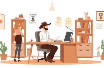 Western-Liebesgeschichten im Büro