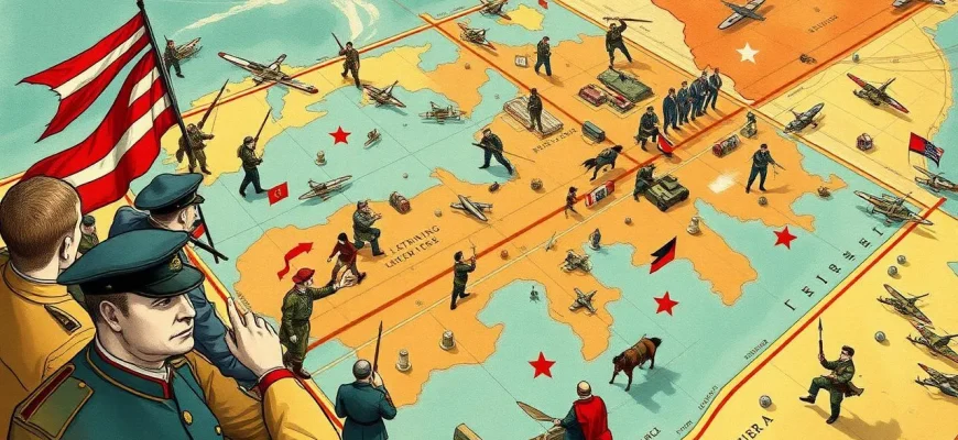 Militärische Filme über Strategische Karten