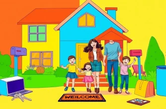 Familienfilme über das Einzug ins neue Zuhause