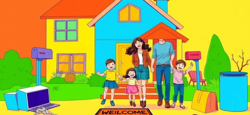 Familienfilme über das Einzug ins neue Zuhause