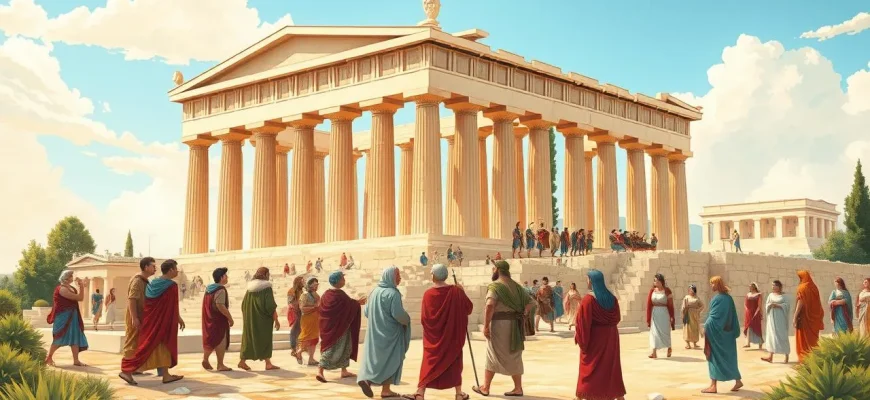 Historische Filme über den Akropolis