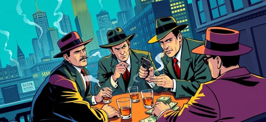 Kriminelle Filme über das Gangsterleben in Amerika