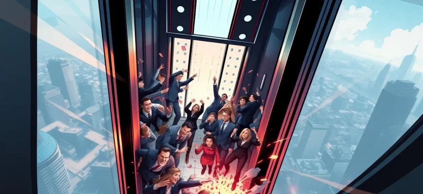 Katastrophenfilme über den Absturz von Aufzügen