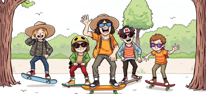 Skateboard-Komödien, die zum Lachen bringen
