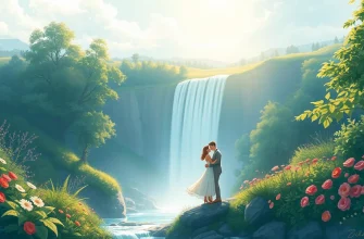 Romantische Wasserfall-Melodramen