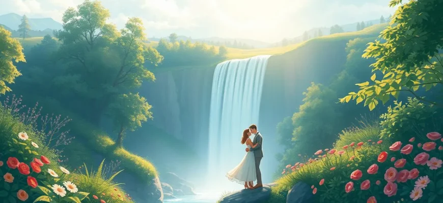 Romantische Wasserfall-Melodramen