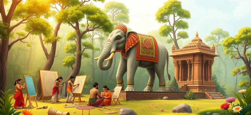 Historische Filme über die Kunst des alten Indien