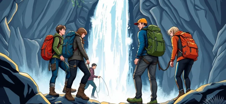 Abenteuerliche Filme bei Wasserfällen