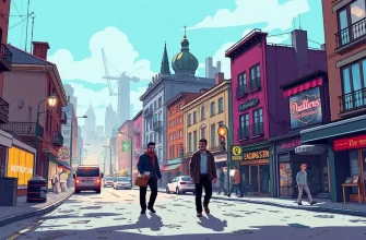 Krimi-Filme auf den Straßen der Stadt