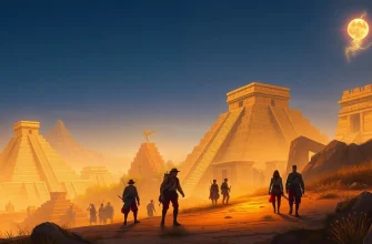 Historische Filme über alte Tempel Amerikas