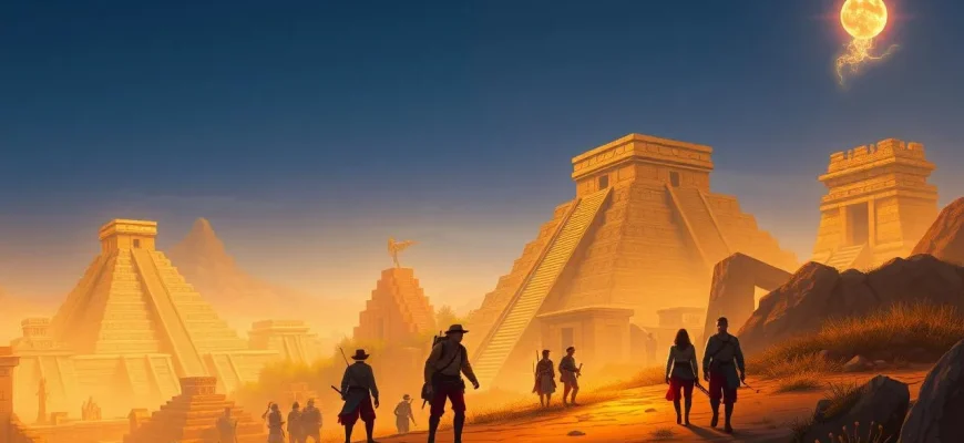 Historische Filme über alte Tempel Amerikas