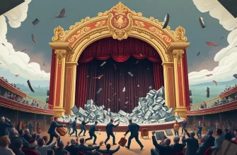 Filme über das Einbrechen der Bühne