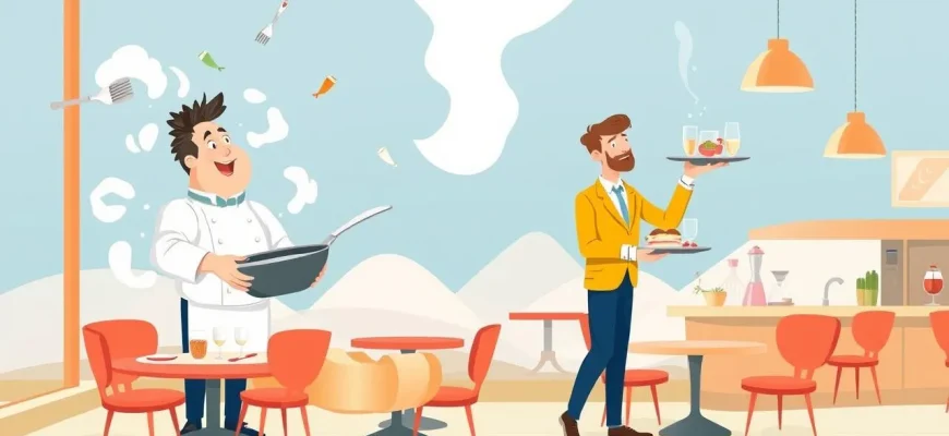 Komische Filme über das Restaurantgeschäft