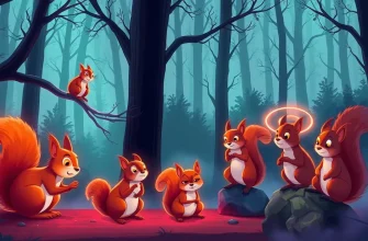 Dramatische Eichhörnchen-Filme