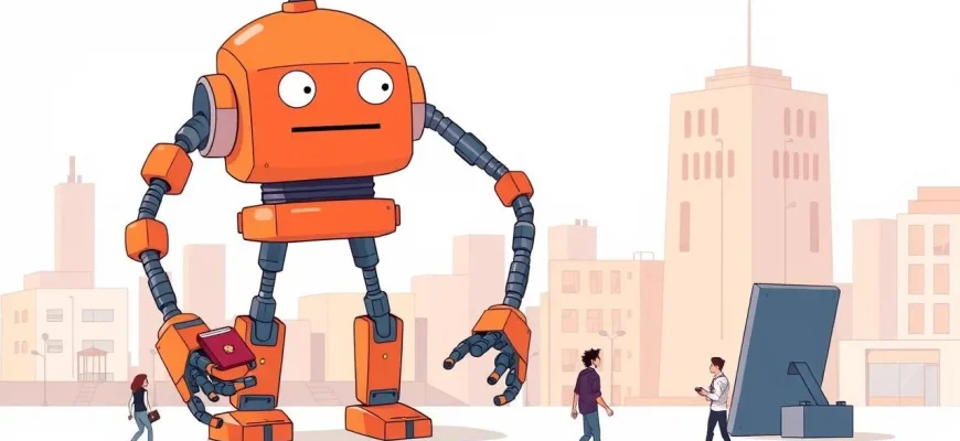 Komische Filme über riesige Roboter