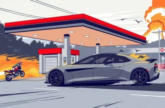 Action-Filme über Autozapfsäulen